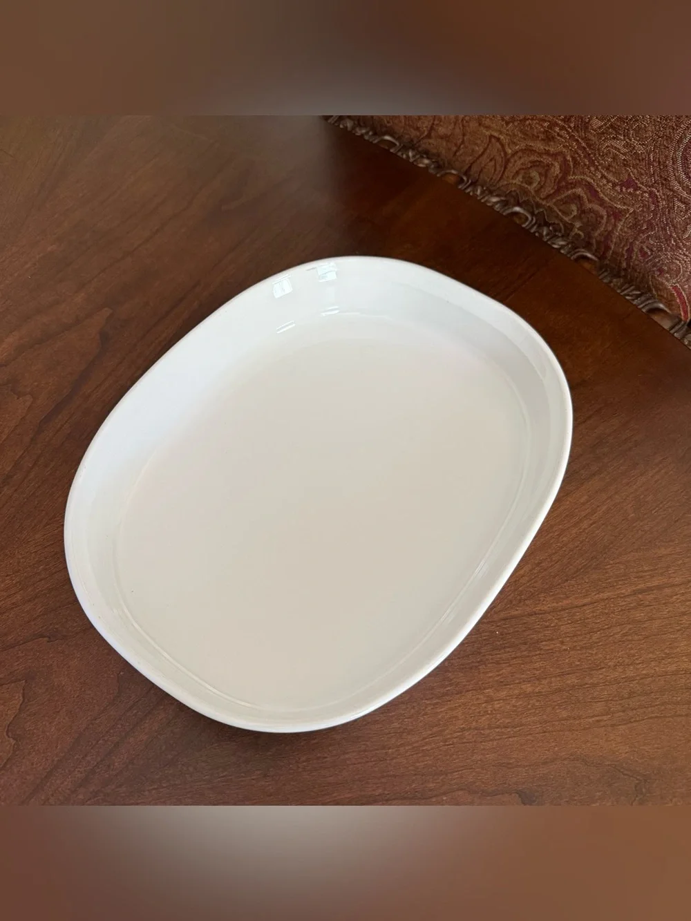 Corning Ware French White F-4-B 2.5 Liter Casserole Oval Baking Dish